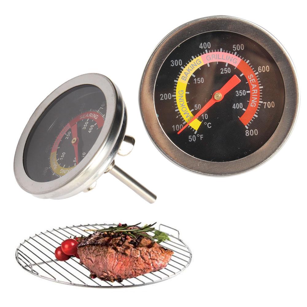 Stainless Steel Bbq Thermometer Pit Wood Smoker Thermometer Oven Grill Pit Thermometer Instant Read Thermometer Tools
