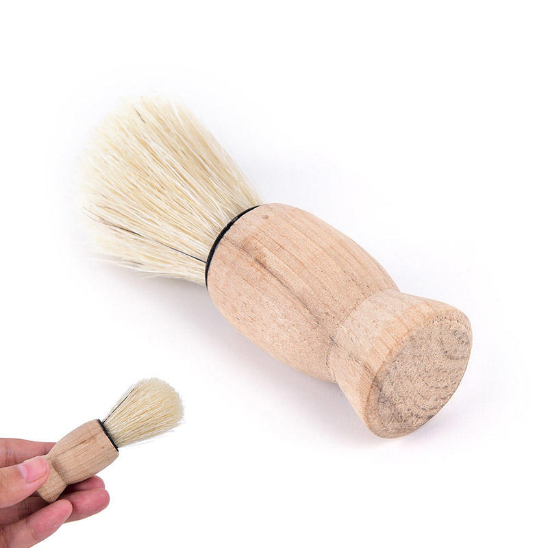 1X Pro Wood Handle Badger Hair Beard Shaving Brush For Men Mustache Barber Tool