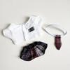 For 17CM Labubu Valentine's Clothes Pendant Labubu Sitting Party Innocent Couple Suit Dolls Accessories Decoration