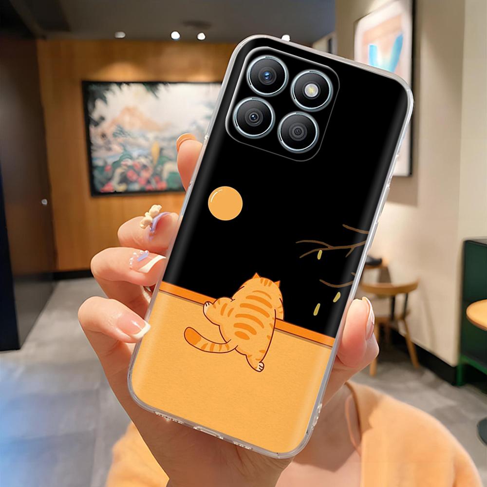 Für Honor X8b Handyhülle Bunte Muster Hülle Abdeckung Für Honor X8B HonorX8b Transparent Weiches Silikon Anti-Drop Stoßfänger Fundas Capa