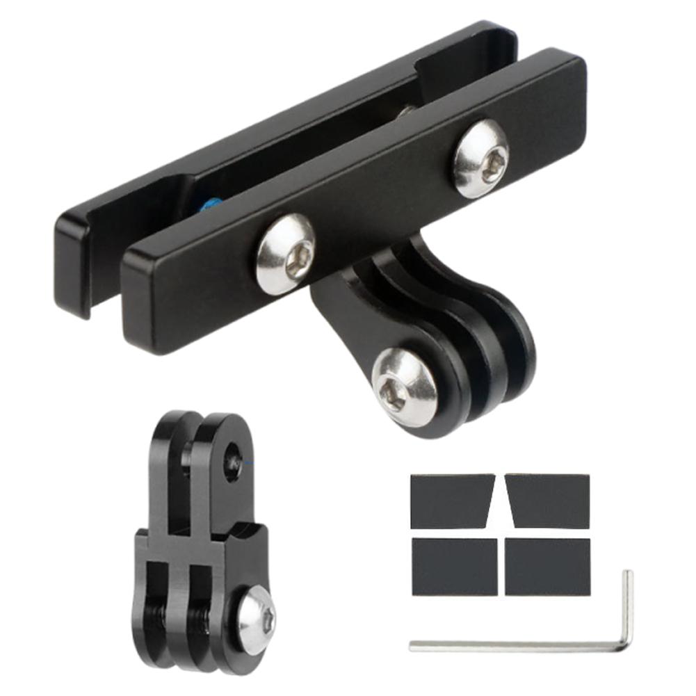 Soporte de Cámara de Acción para Sillín Aleación de Aluminio Adaptador de Soporte para Cámara de Acción Base Portafotos para Tija de Sillín de Bicicleta para Gopro Cámara de Acción de Bicicleta