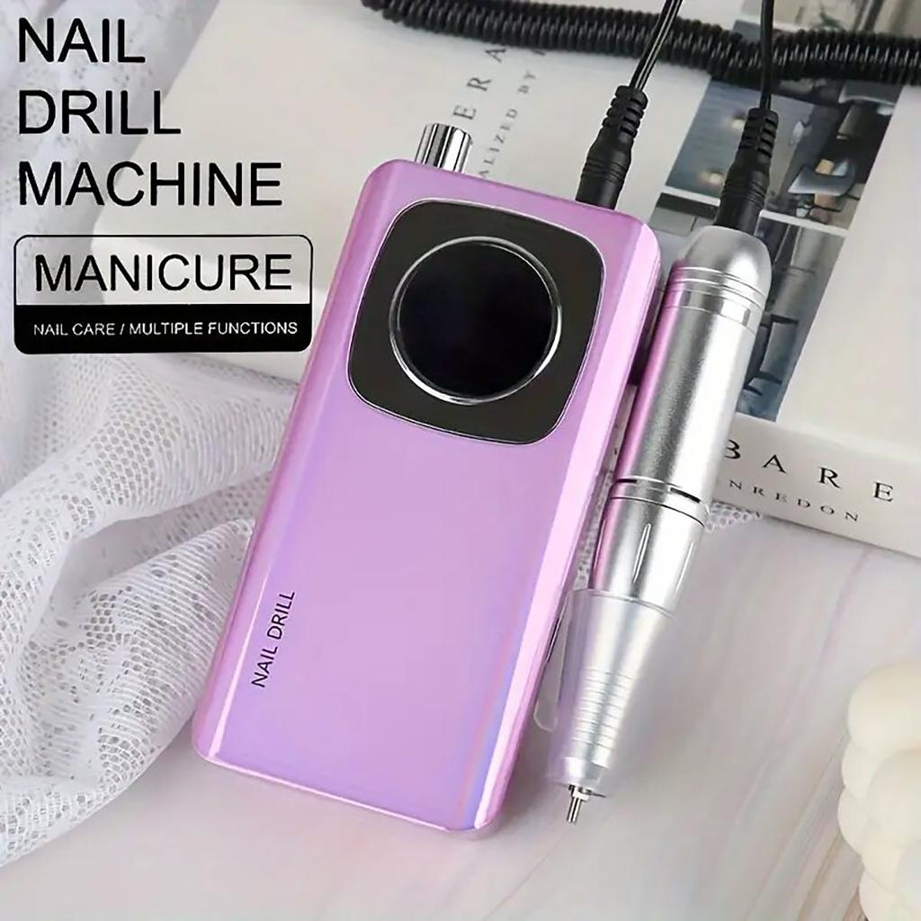 Portable Electric Nail Drill Set,used for Removing and Polishing Gel Polishing Agent, Efficient Nail Enhancement Technology Tool