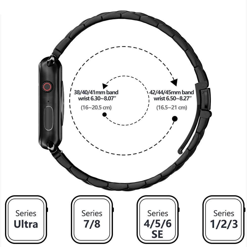 Stainless Steel Titanium Alloy Strap For Apple Watch Band Ultra 2 49mm 44mm 45mm 46mm 41mm Bracelet Iwatch Series 6/7/8/9/10