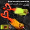 21CM/40G Mouse Deer Artificial Lure with Feathered Bird Head Soft Tails Long Casting Slow Sinking Bionic Swimbait Fishing Accessories