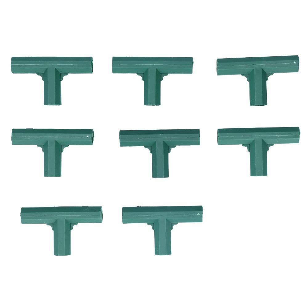 

8Pcs Plastic Plant Support Joint 16mm Plant Stake Joint Garden Accessory Greenhouse Frame Building 16mm