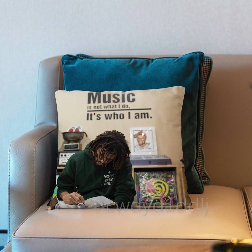 JCole The Fall Off Pillow Case Short Plush Sofa Decorative Gift Home Doublesided Printing Cushio