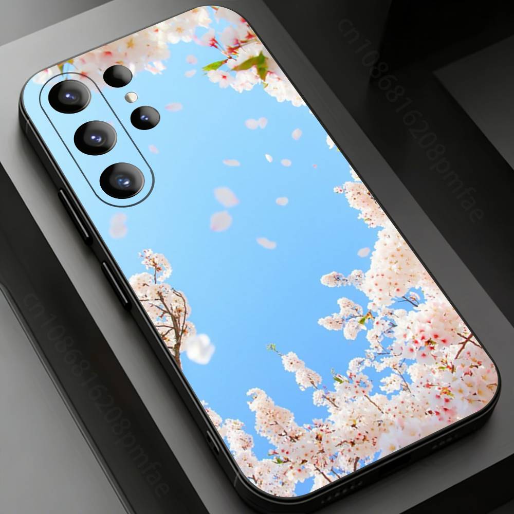 

Pink Flowers Pattern Phone case for Samsung Galaxy S24,25,26,23 22,21,S20 Plus Ultra FE soft fundas cases Samsung S20lite5G