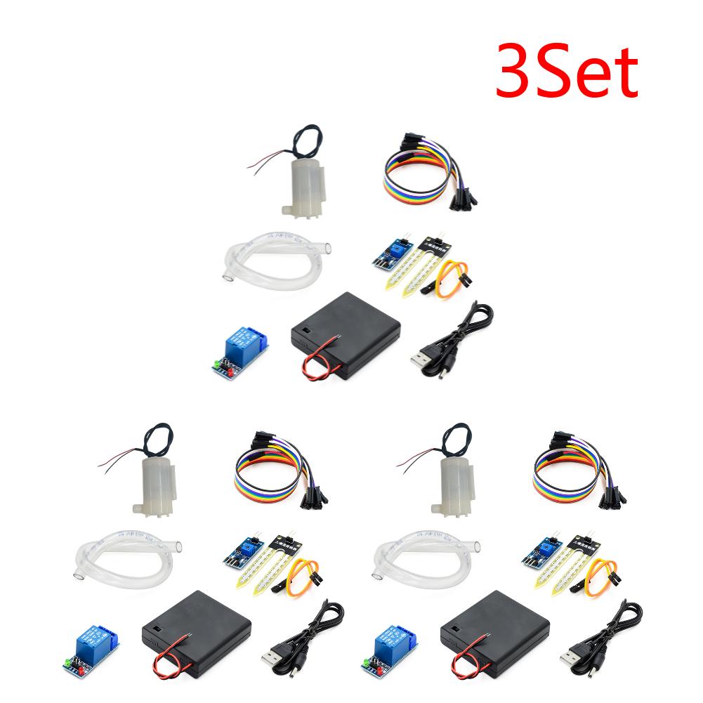 Automatic Irrigation Module DIY Kit Automatic Water Pumping Soil Moisture Sensor Relay Module 50cm Hose for Arduino