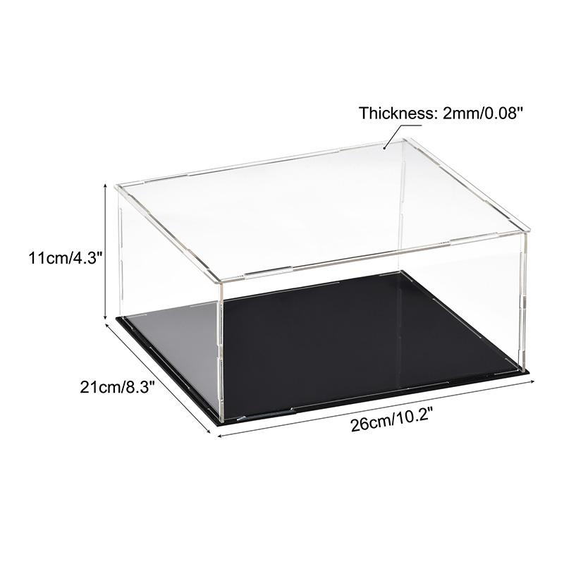Clear Acrylic Display Case Box Dustproof Storage Countertop Box Protection Showcase Cube Figures Collectibles Model Toy Show Box