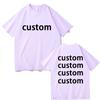 Fashion Brand Design Diy Custom Print T-shirts Men Women Hip Hop Rock Punk Vintage T Shirts Male Anime Casual Oversized Tshirt