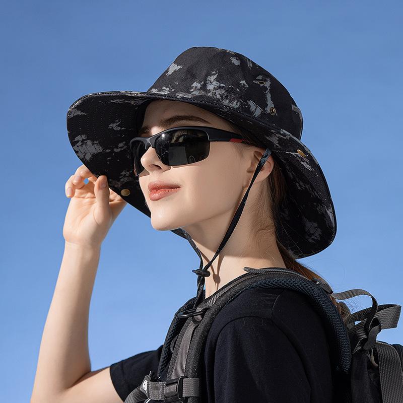 8447 New Summer Big Eaves Sunscreen Visor Outdoor Travel Hat Women's British Fashion Bucket Hat