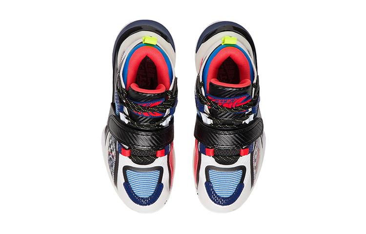 Li Ning YOUNG Premium 2.5 Low top Children's Basketball Shoes Black White Blue YKBS048-1