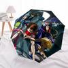 1pc Saint Seiya: Knights of the Zodiac, Auto Open Umbrella, Portable 3-Fold Design, 8-Bone Iron Frame Outdoor Umbrella, Perfect Gift for Fans, Travele