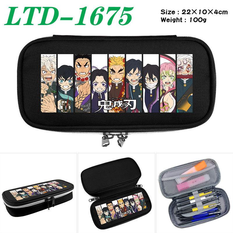 Demon Slayer Print School Handheld Pencil Case Stationery Box