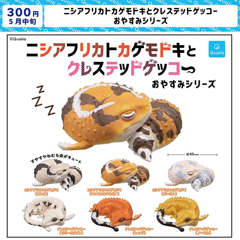 Genuine Gacha Scale Model The Guardian of Sleep Sleeping Reptile Lizards Decorative Item Action Figure Toys