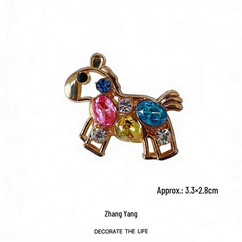 Exquisite Year of the Horse Zodiac Brooch: High-Grade, Cute Little Horse Pin for Women's Suits and Shirts