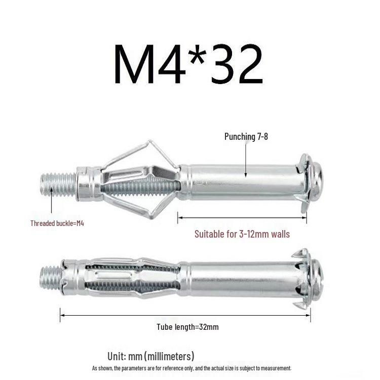 Hollow Wall Gecko Screw Drywall Anchor Expansion Bolt