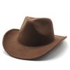 JYL TS DIY Classic  Cowboy Hat Western Riding Cap  Felt
