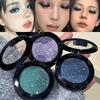 Smoked Blue Sparkling Shiny Eyeshadow Cream Monochrome Eye Shadow Metallic Purple Green Diamond Brightening Glitter Highlighter
