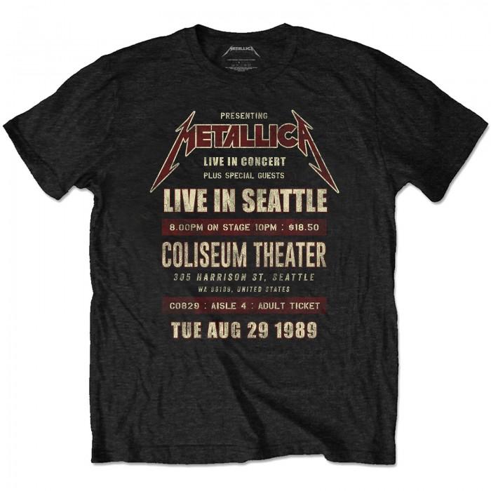 Metallica Unisex Adult Seattle ´89 Eco Friendly T-Shirt