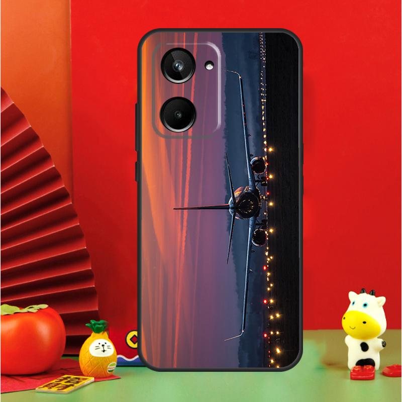 Airplane Plane Aircraft For Realme GT6 GT7 15 Pro 10 11 12 13 14 Pro Plus C65 C67 C63 C61 C55 C51 C53 C35 C75 Case
