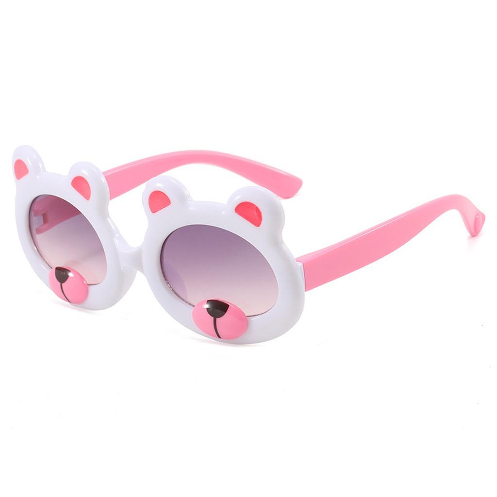 Cute Bear Kids Sunglasses Cartoon Animal Child Sun Glasses Outdoor Beach Eyewear Boys Girls Shades Baby Eye Protection Shades
