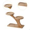 Flower Pot Shelf with Wooden Stand, Organizer for Planters, Display Holder Office Use