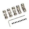 5PCS 3mm Universal Joint Shaft Coupling High Strength Steel 2 Section Universal Joint Coupling Connector for RC Car Boat