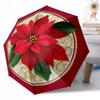 Blumenfantasy mit Schmetterlingen Automatischer Outdoor-Regenschirm Einziehbares Design mit 8 Speichen Langlebig Leicht Perfektes Geschenk für Freunde Familie