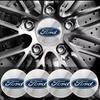 Autoaufkleber 2026 Ford 4-teilig 54 mm Original Radnabenabdeckungen für Ford Focus MK2 Fiesta Mondeo Galaxy Fal