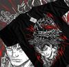 Anime Berserk Guts Griffith Sacrifice Graphic Black TShirt Size S4XL
