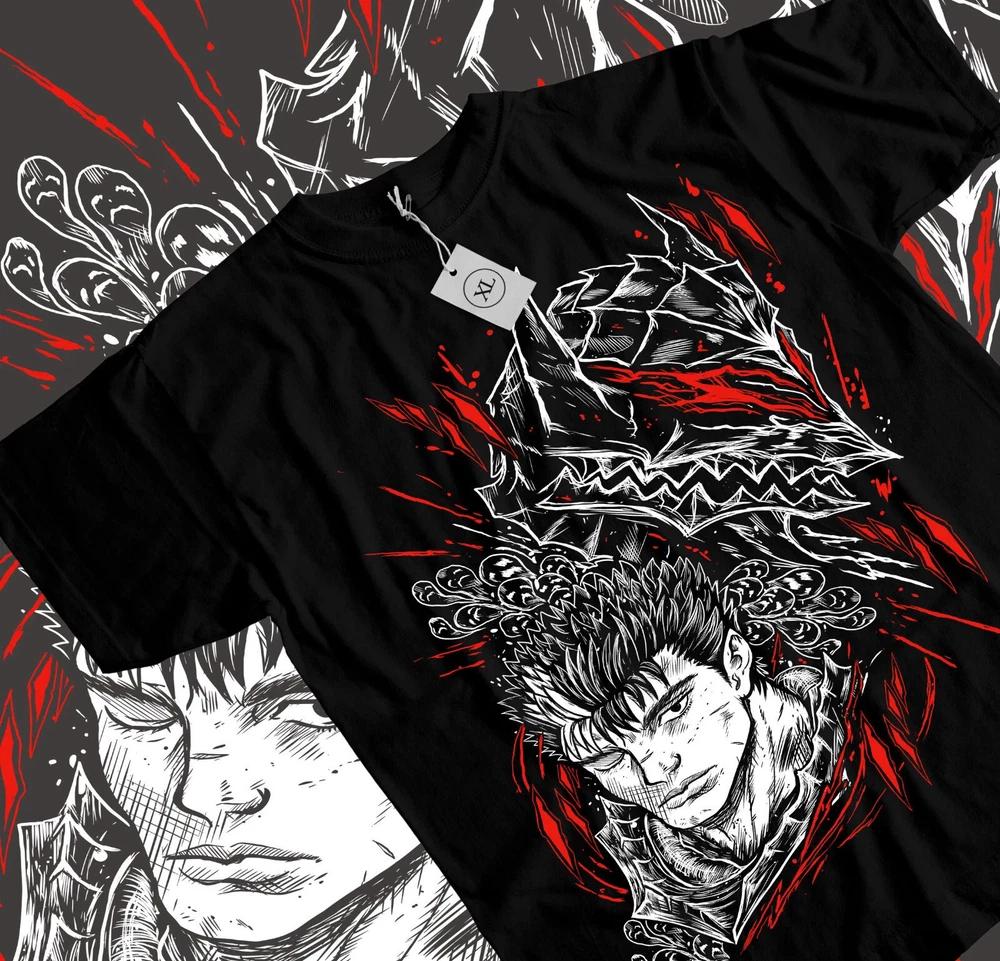 Anime Berserk Guts Griffith Sacrifice Graphic Black TShirt Size S4XL S