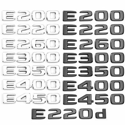Mercedes Benz E Sınıfı E200 E220 E250 E300 E350 E220d E350e W212 W213 İçin 3D ABS Araba Bagaj Kapağı Arka Harfler Amblem Rozet Çıkartma