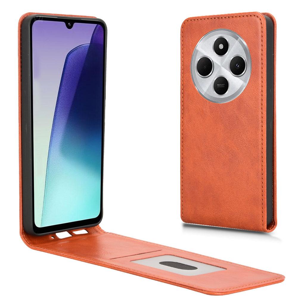 Custodie a Libro in Pelle compatibili Per Redmi 14C/Redmi A4/14R/Poco C75 Copertura a Libro con Apertura Verticale in Pelle PU Copertura Protettiva Duratura