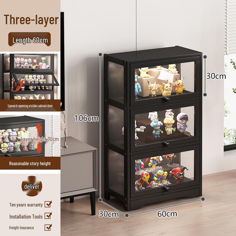 Acrylic Glass Display Cabinet with Lock for Toys and Prizes