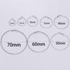 10pcs 20-50mm Circle Round Hoop Earrings Hooks Earring Findings For DIY Jewelry Making Accessories Supplies