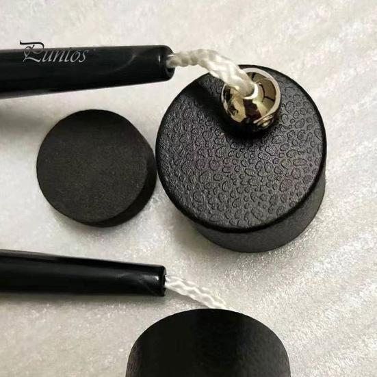 Pool Cue Chalk Holder Round Portable Black Plastic Pocket Snooker Billiard Accessories Enthusiasts Birthday Gift