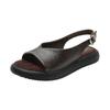Simple and comfortable flat-soled soft-soled sandals for women's summer new retro British versatile open-toed sandals are not tired to wear