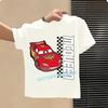 2026 Cars of the Universe Children's Pure Cotton Short-Sleeved Boys' Sports Shirt Girls' Casual Top Cartoon Print Summer T-Shirt