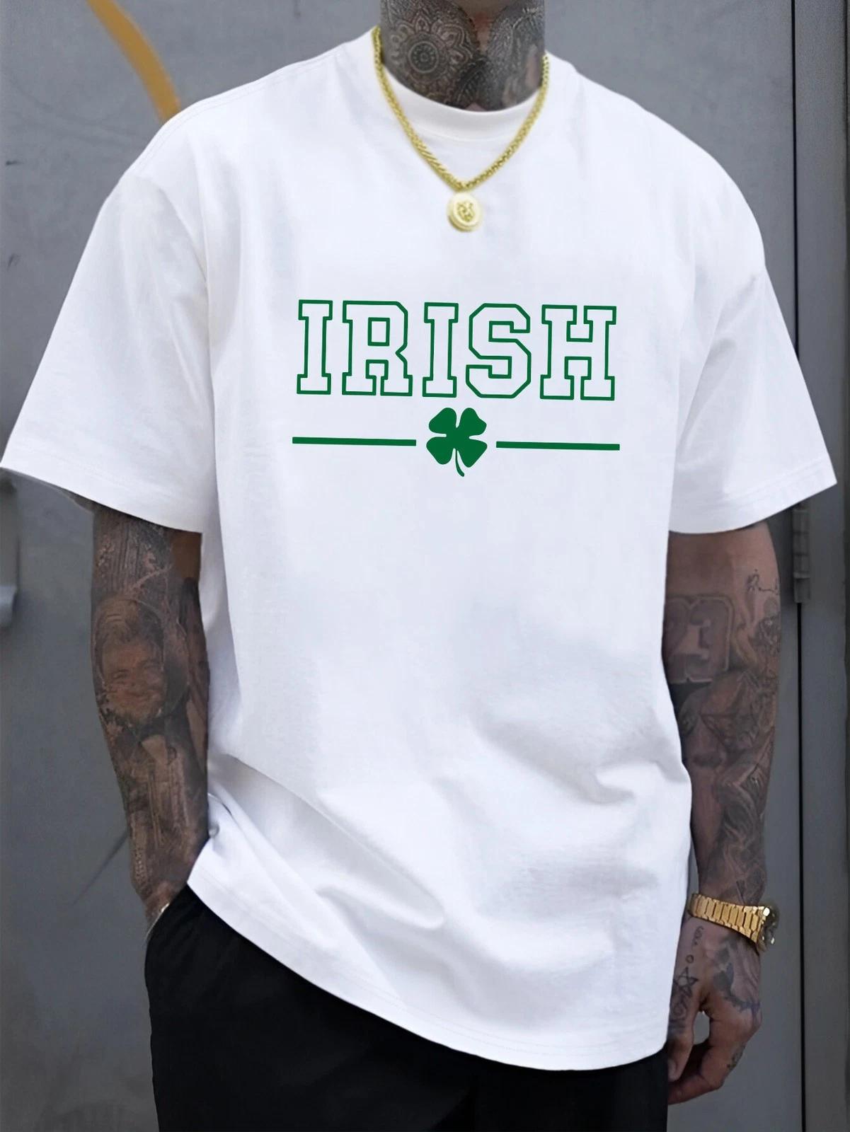 Irish Shamrock Shirt St Patricks Day Simple Lucky Tee XXXXL