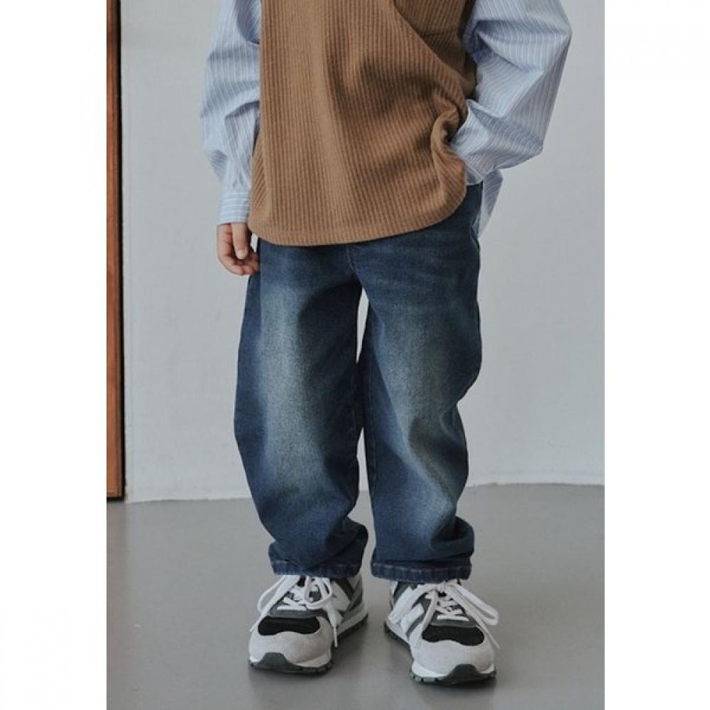 The Coffee Bean Blue Washing Denim Baggy Pants Bz53pt01bu Blue/100