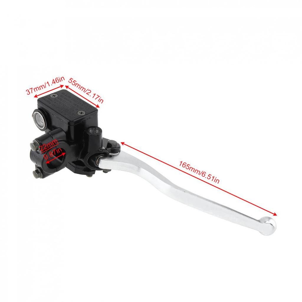 22MM M8 / M10 Motorcycle Upper Front Brake Clutch Master Cylinder CNC Clutch Pump Reservoir Pump Lever Left Right Fit for HondaGood Product