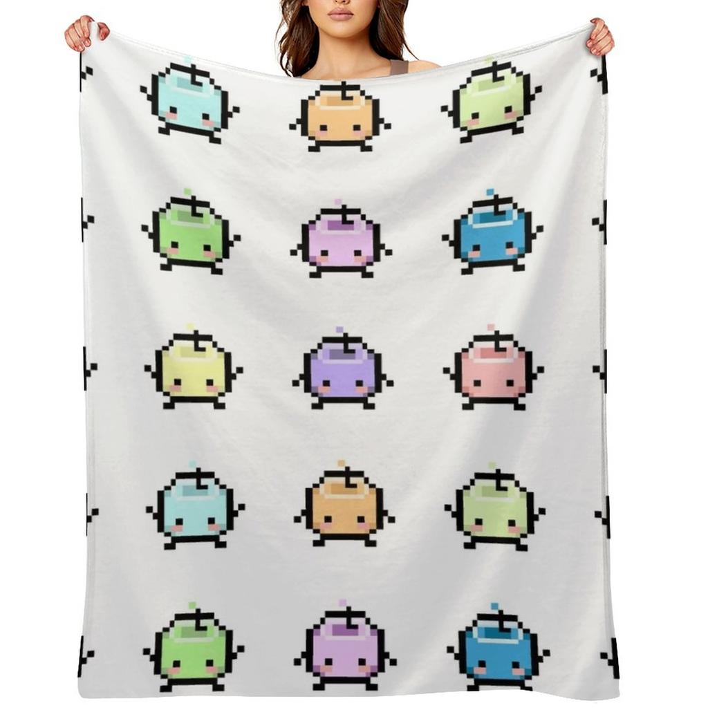Stardew Valley Pastel Junimos Throw Blanket halloween Soft Plaid For Baby Bed Fashionable Blankets