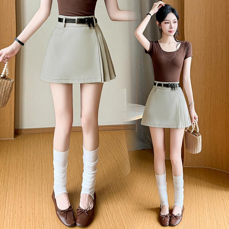 La Chapelle Casual Pleated A-Line Skort XL