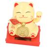 2inch Solar Fortune Cat with Clear Box Solar Powered   Cat Waving Arm Set for   and   Board Decor