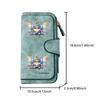 Colorful Butterfly Elf Long Zipper Wallet, Large Capacity Card Holder, Unisex Clutch Bag, Fashionable Zipper Coin Purse, Suitable for Daily Use, A