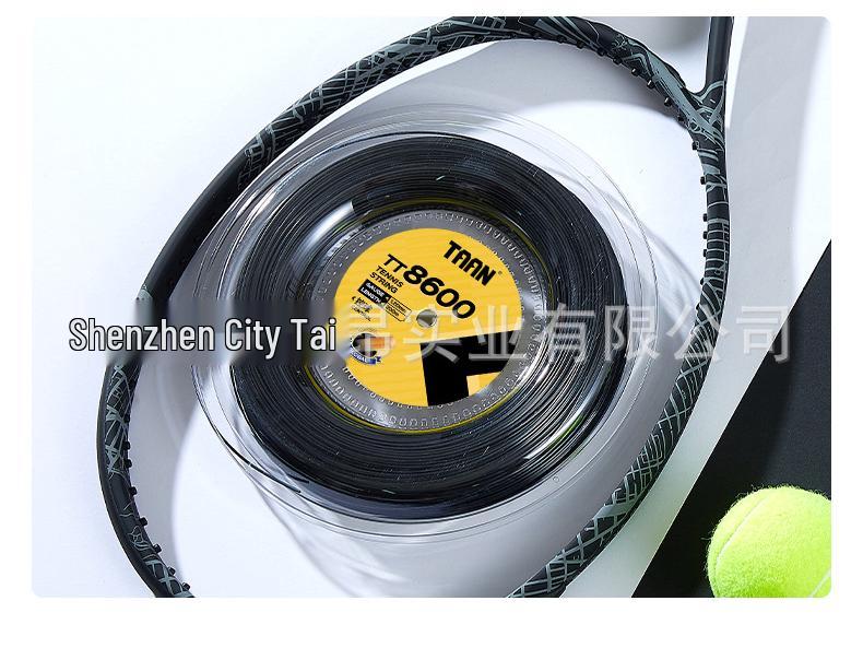 TAAN TT8600 Hexagonal Polyester Tennis String - 200m Reel for Control, Spin, and Power