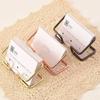 Gold Metal Business Card Holder Desk Bracket Cards Organizer Office Business Cards Display Holders Fashion Desktop Decorative