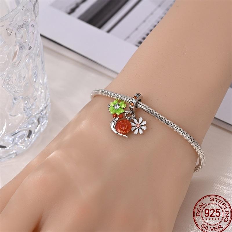 Newcopper Spring Outing Flowers Leaves Birds Motorcycle Beads Beads For Panoriginal Bracelet Diy Gift Jewelry