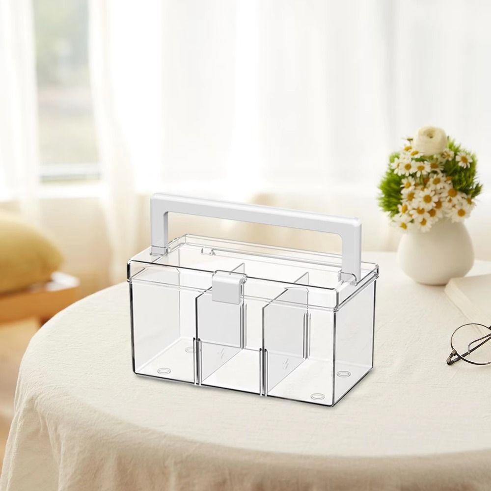 Waterproof Home Medicine Box with Handle Large Capacity Medicine Chest Container  Home
